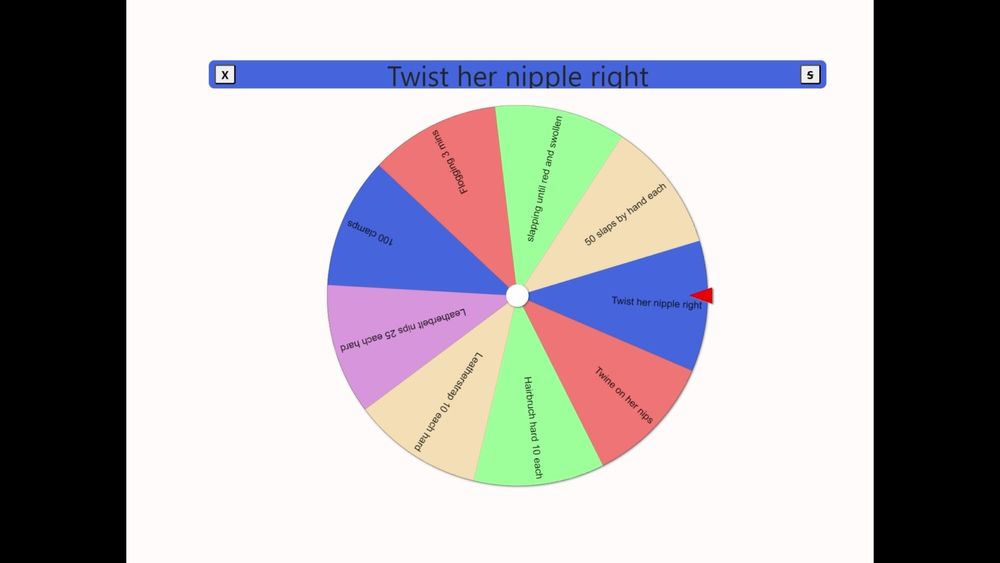 The tit torture wheel - game #39