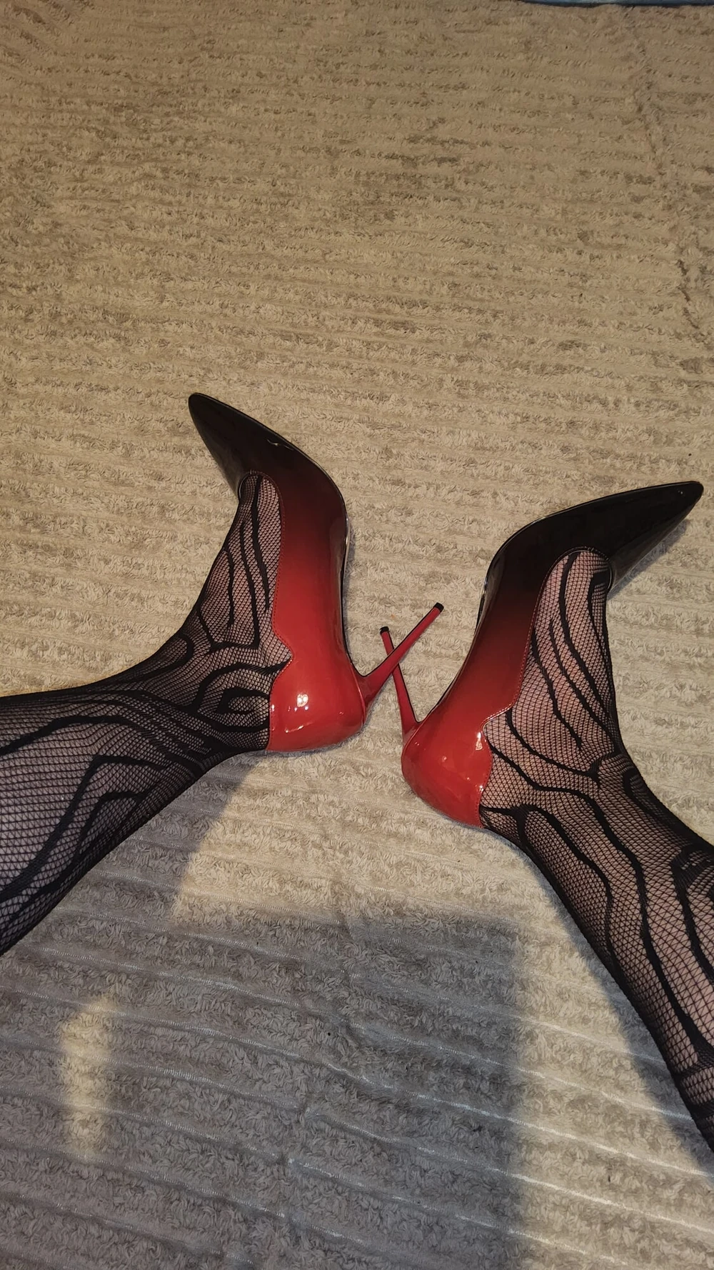 Teasing in My Fishnets #5