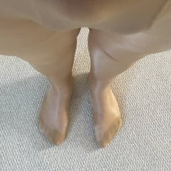 Shiny nylons 