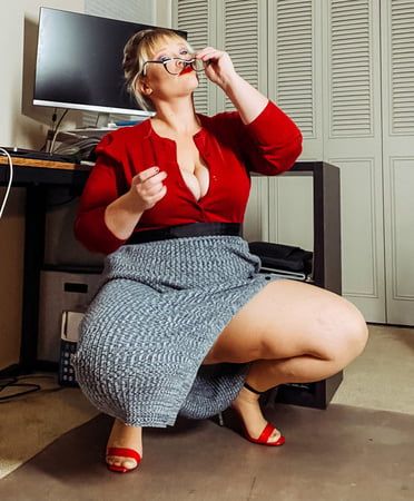 Office Heels skirt and pantyhose