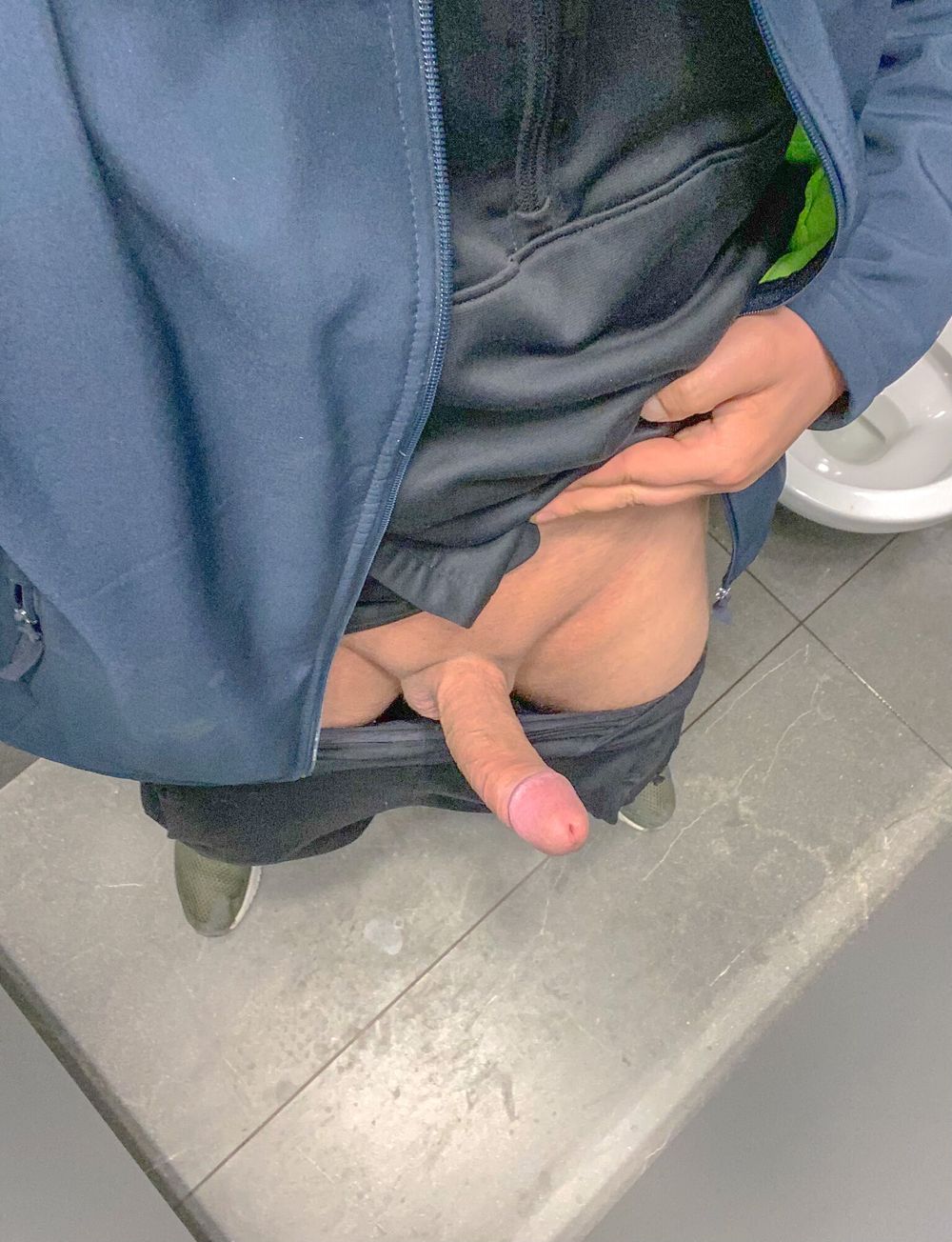 My cock on public toilet  #3