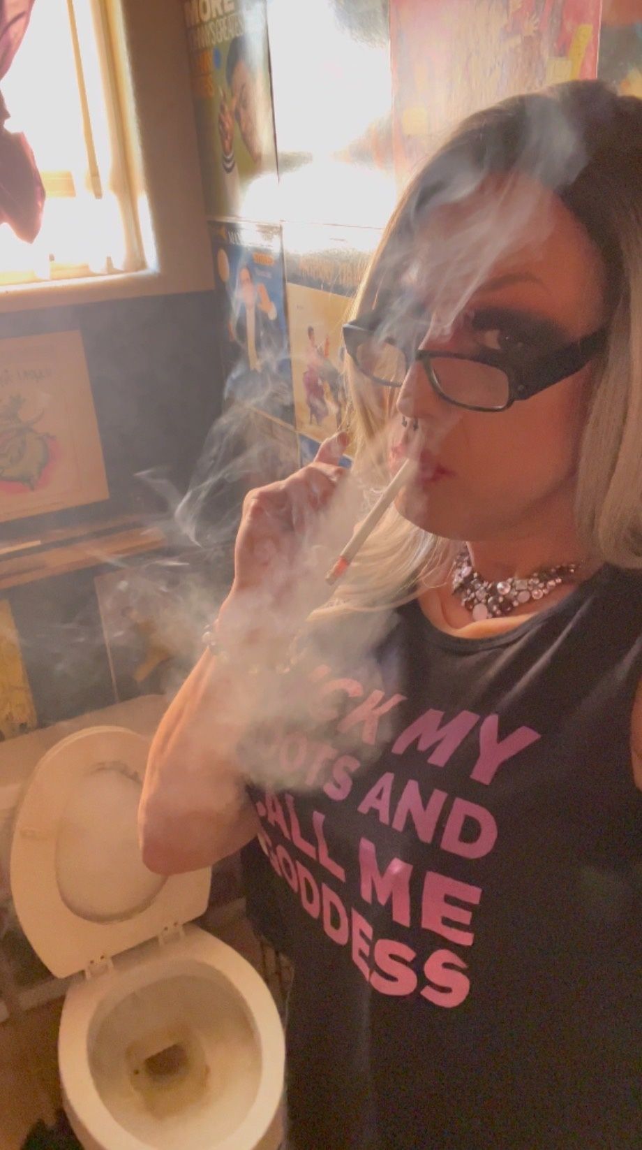 Trans Goddess Smoking Fetish #28