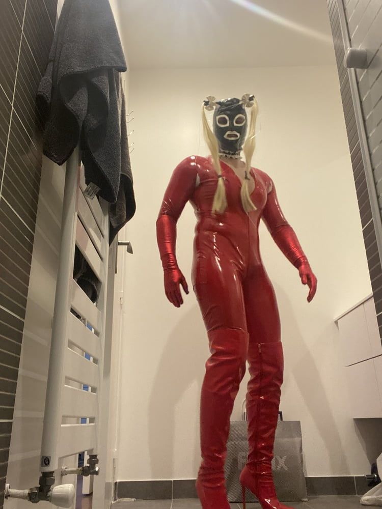 Red latex doll #9