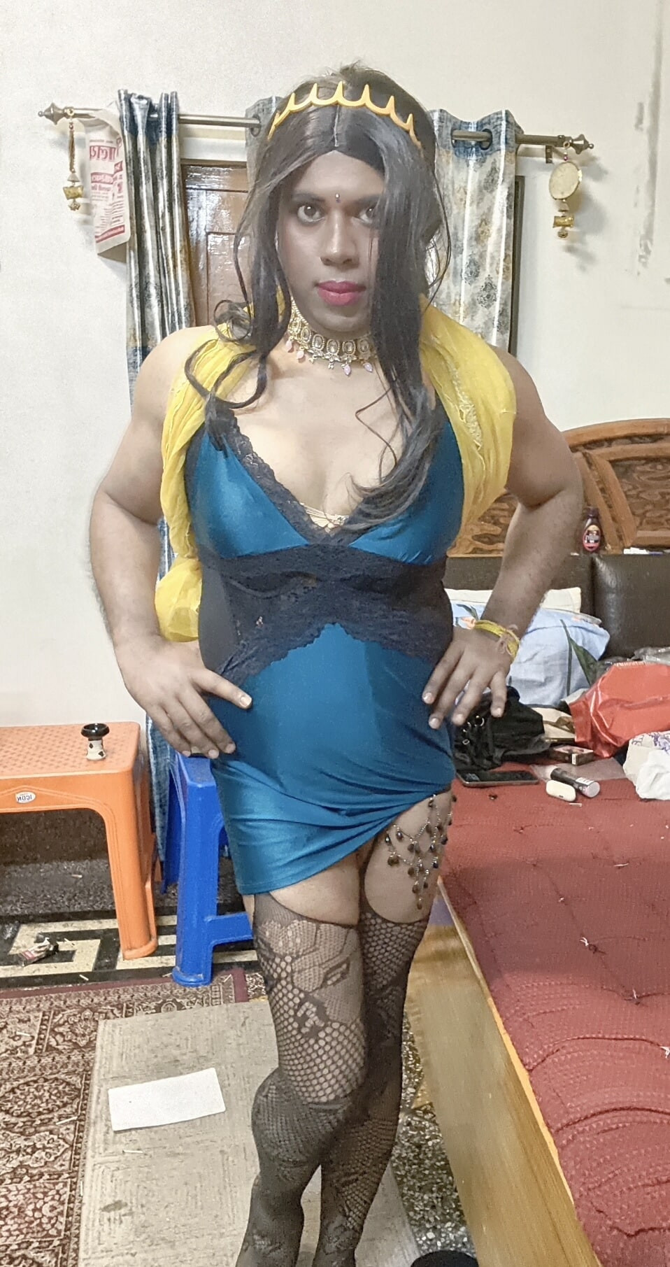 Verronika69 Sexy Desi Queen in Fishnets #15