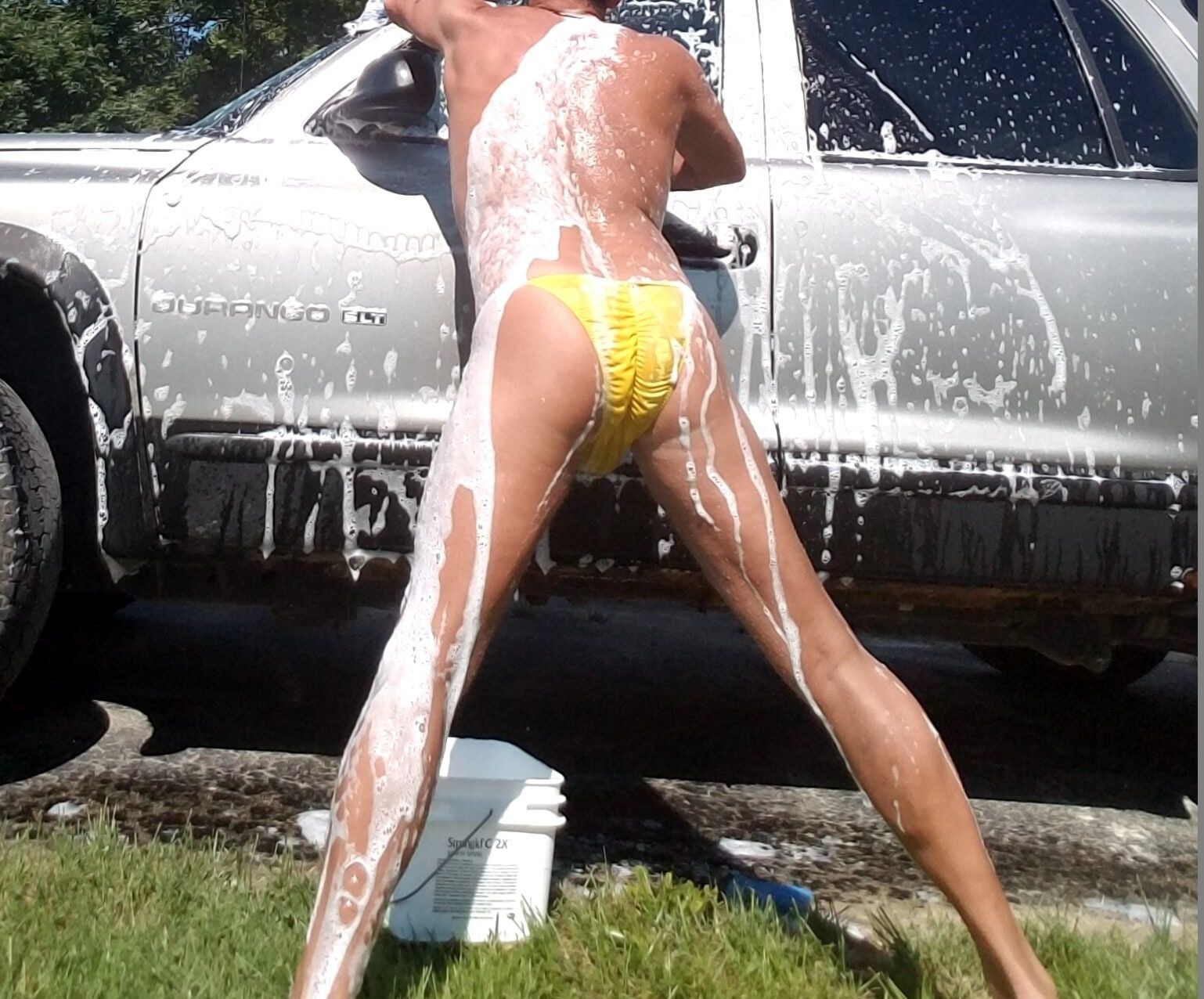 Nude Public Car Wash #4