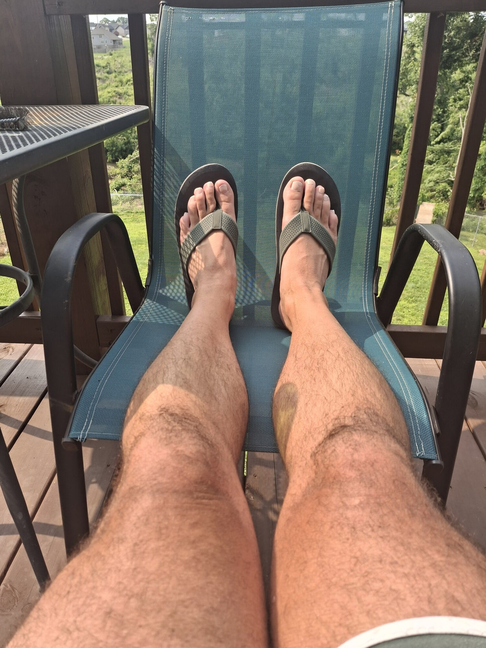 Flip flop feet and French pedicure #2