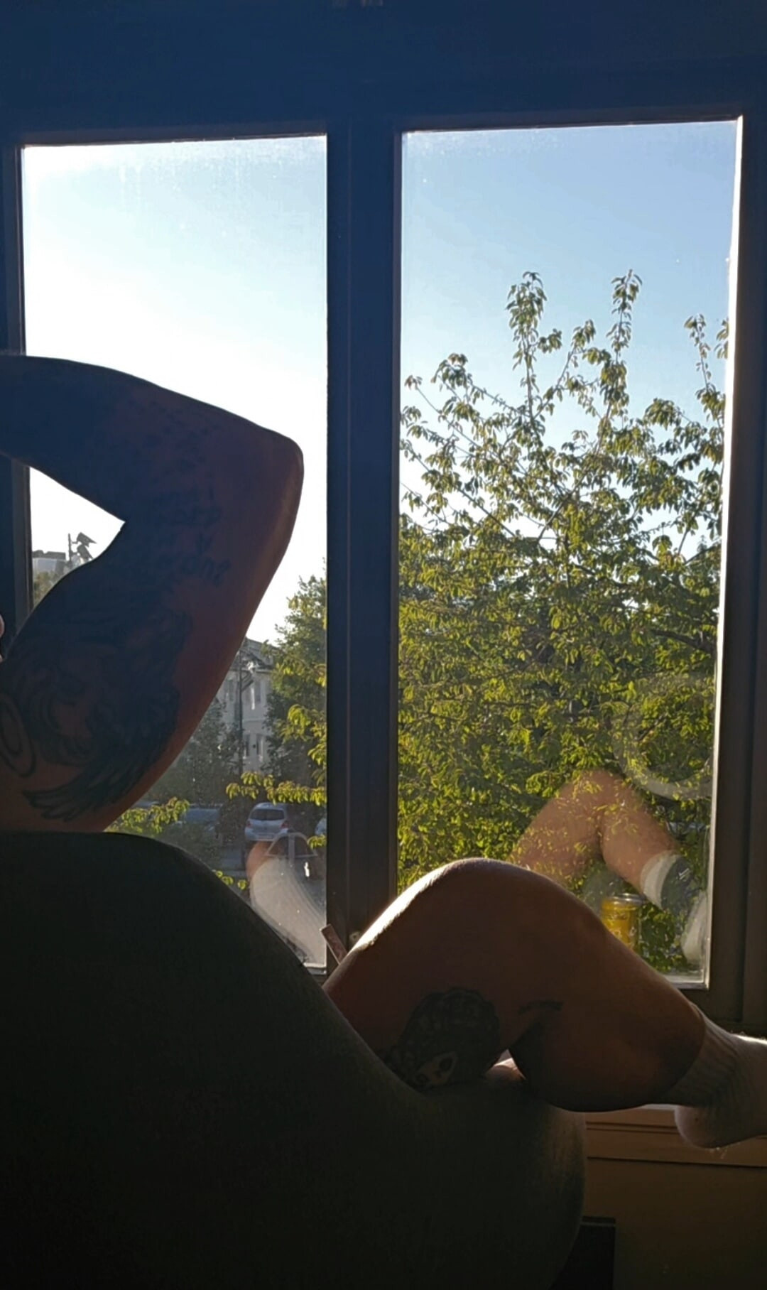 Masturbating in the window