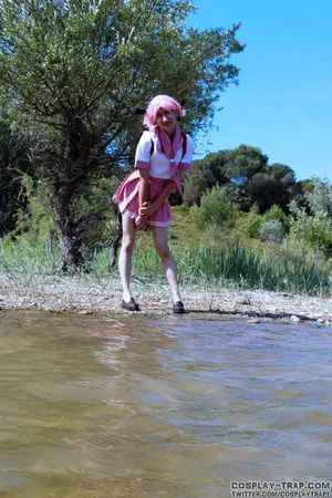 astolfo water fun trap cosplay         