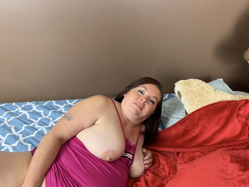 Sexy BBW Pink Dress and Spread Asshole #24