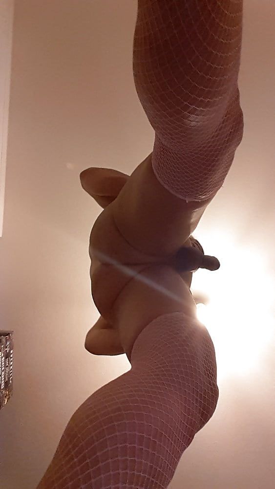 Tygra in stockings fishnets pink.  #55