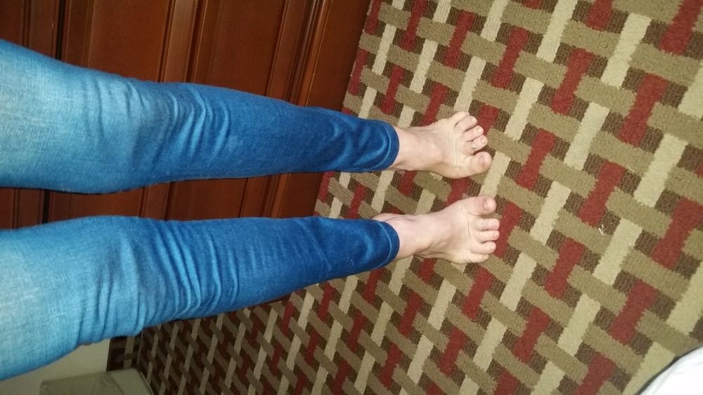 Taking feet pictures at a hotel #3