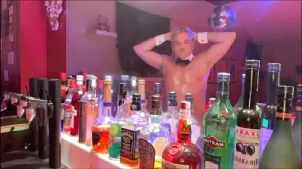 Private Naked Depraved Bartender #2