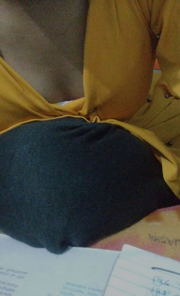 Beautiful tits in yellow dress #3
