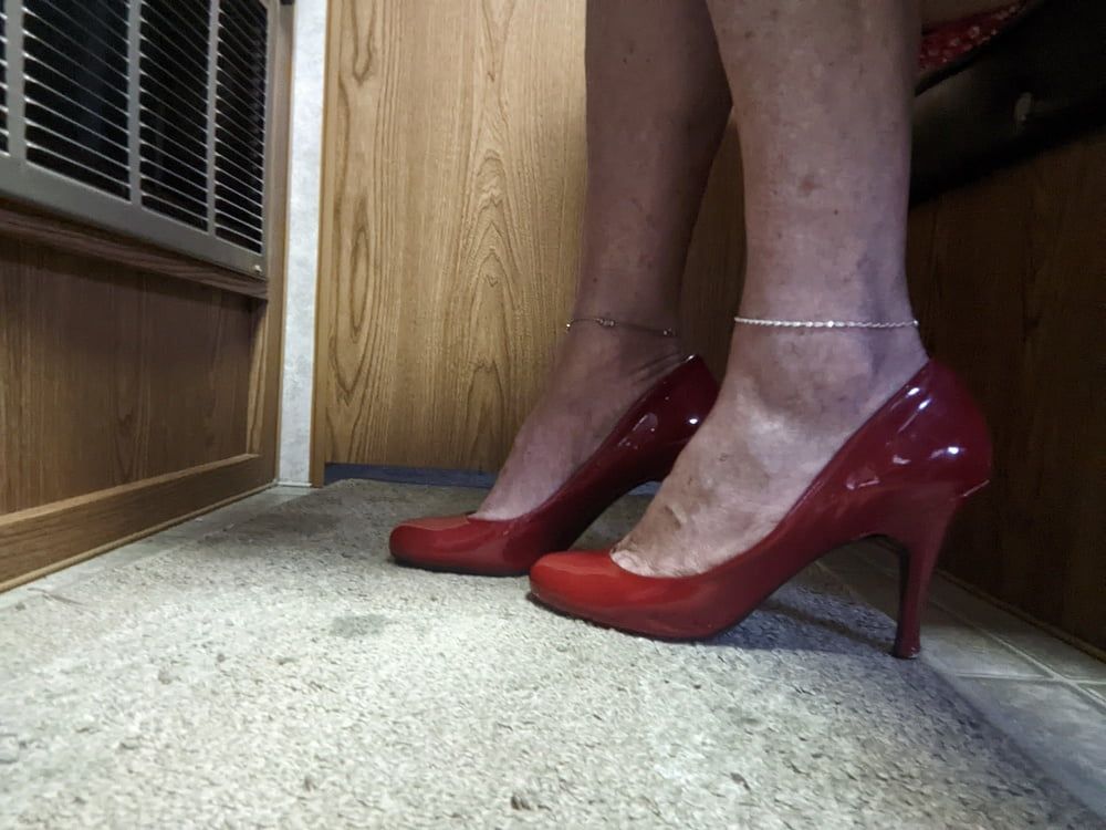 high heels - red pumps #17