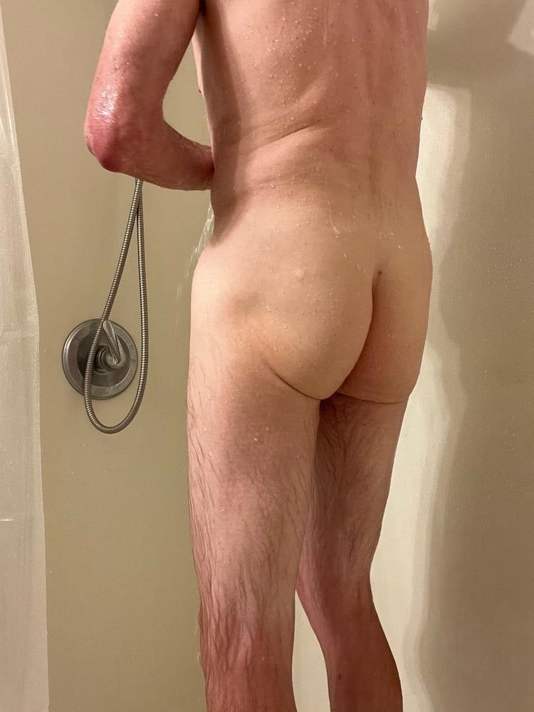 Shower Scenes - My Soft Cock and Ass in the Shower #2