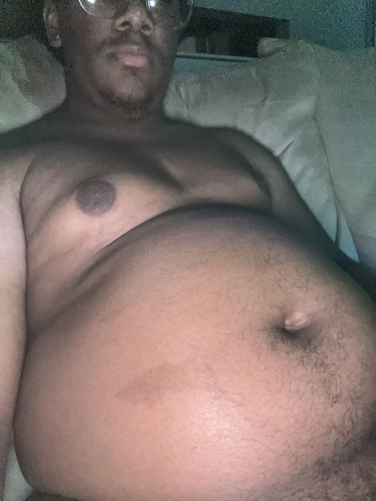 Sitting down bloated 