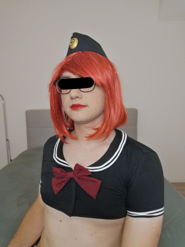 Red haired navy officer sissy #31