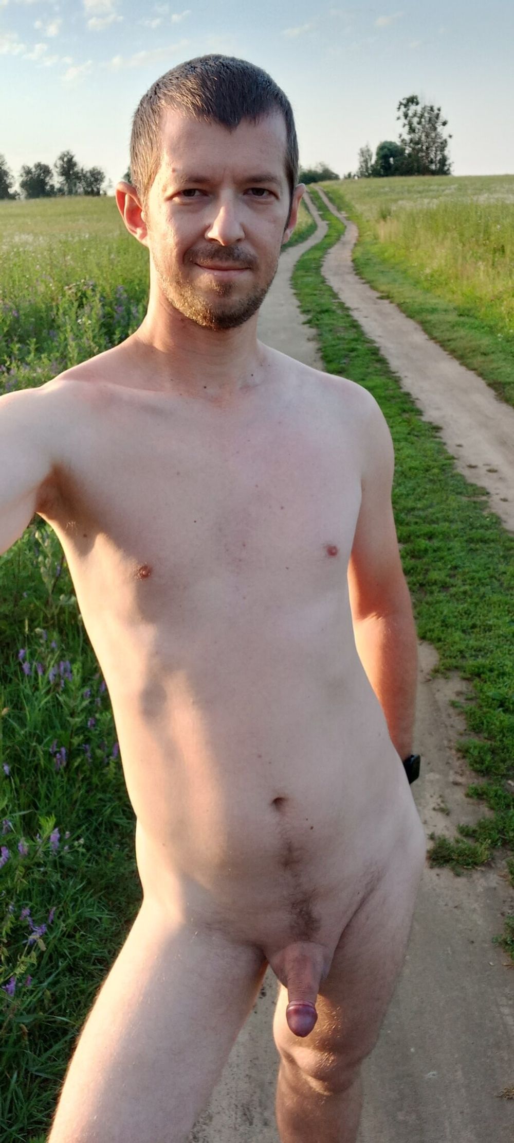 Naked nudist guy in nature #12