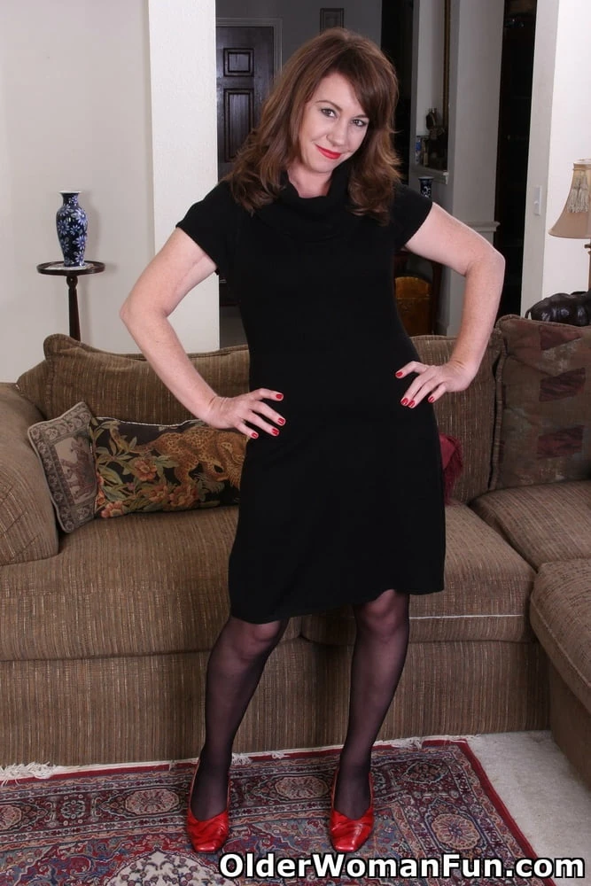 Dressed to undressed from OlderWomanFun #13