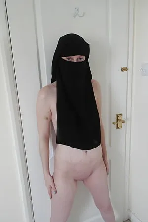 british wife naked in black niqab        