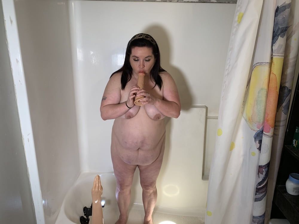 Sexy BBW Bathtime Playtime Photoset #10