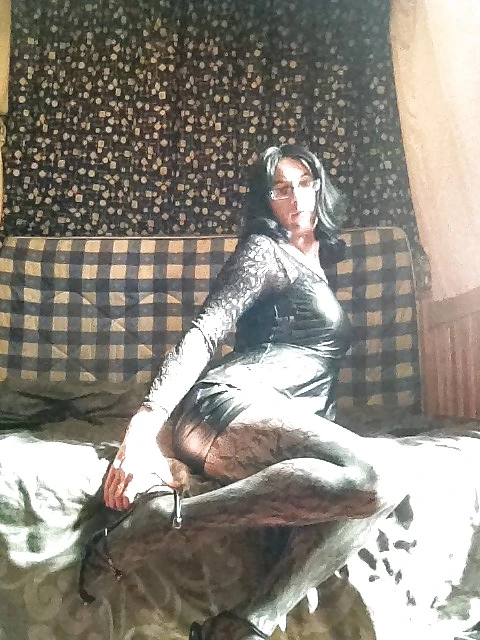 little black leather dress #6