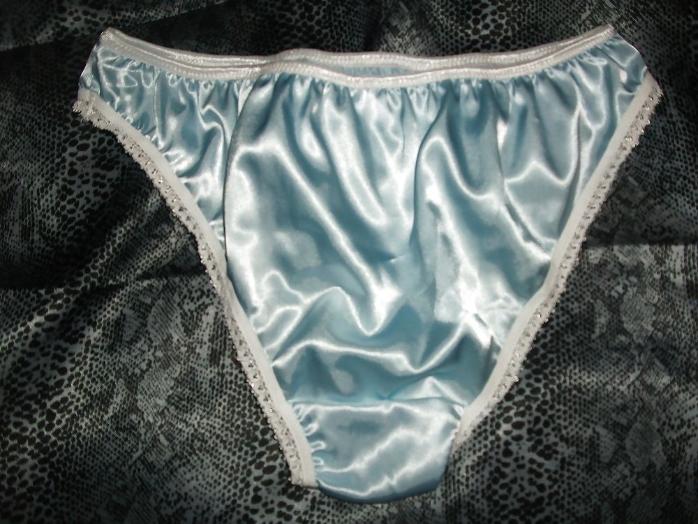 A selection of my wife's silky satin panties #23