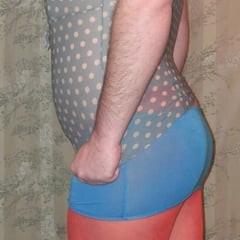 Sissy Boy Lovelaska - Girl in orange pantyhose