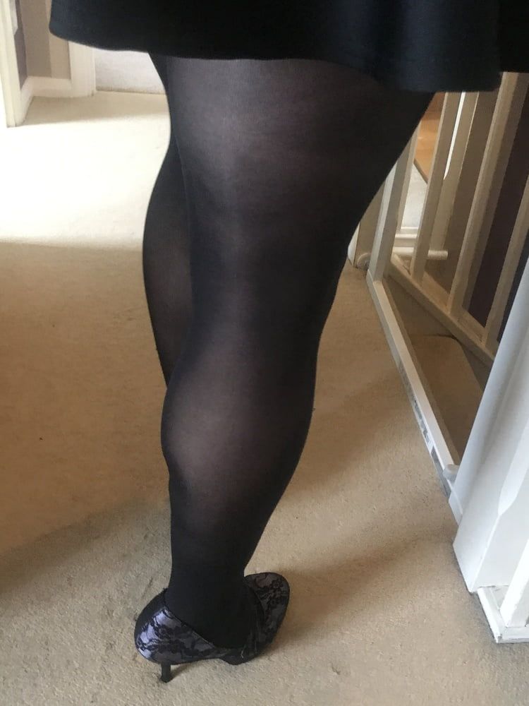 Black hold up stockings #28