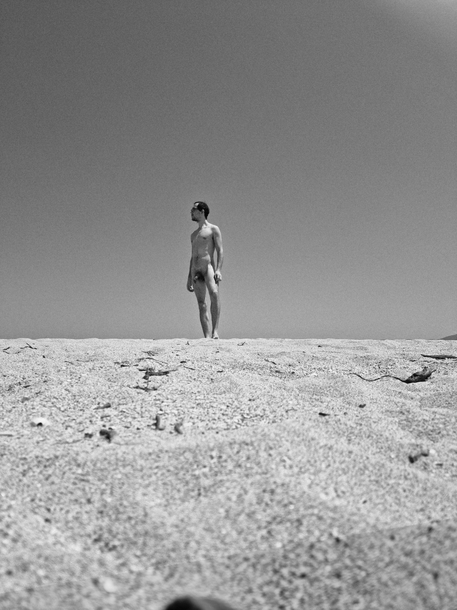 Naked at a non-nude beach 🤫