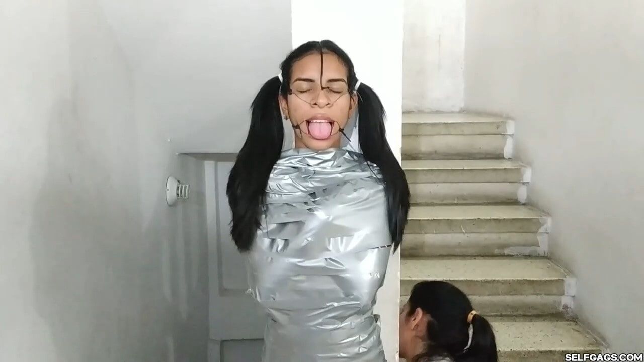 Mummified Latina Slut Mouth Hooked And Helpless #18