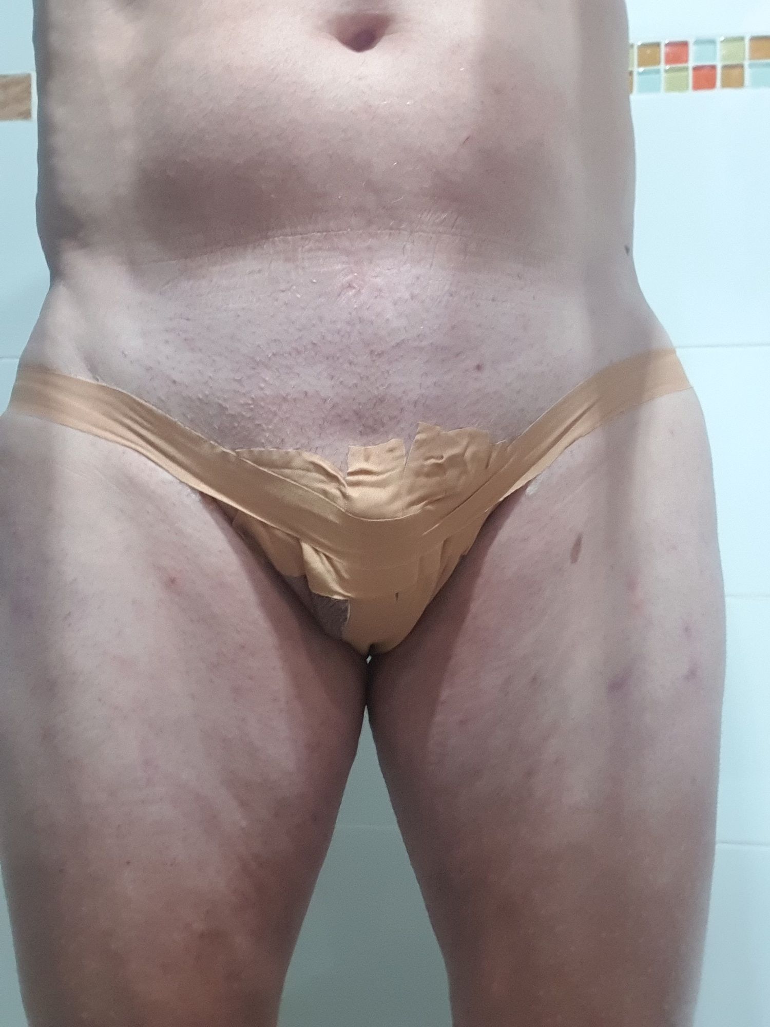Sissy tucked and taped #2