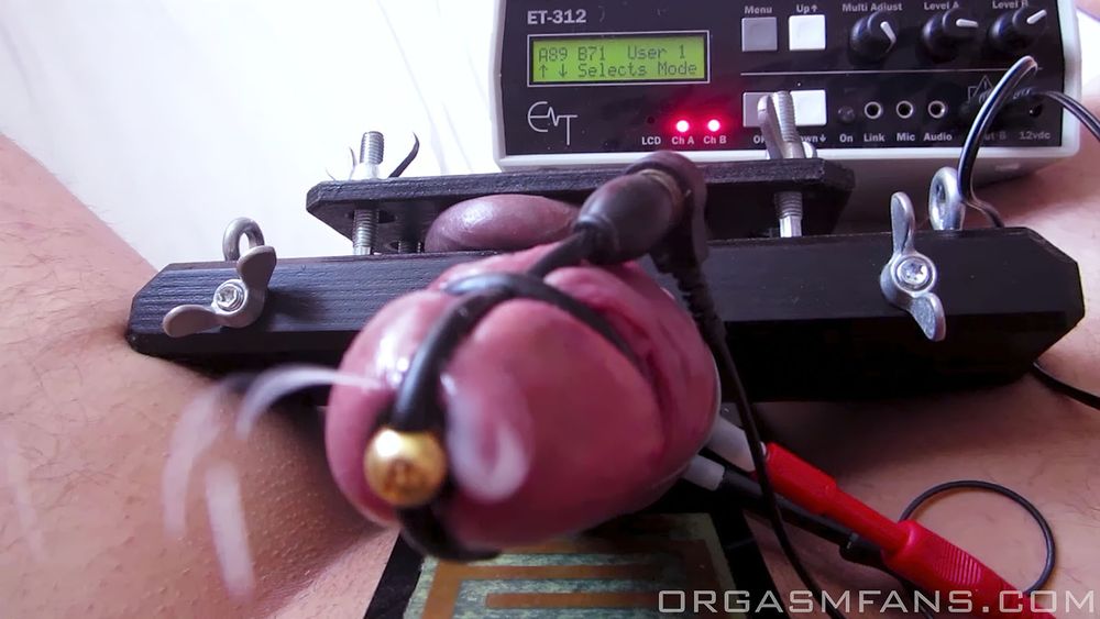 Intense Estim CBT Ballbusting Cumshot With Crushed Balls  #4