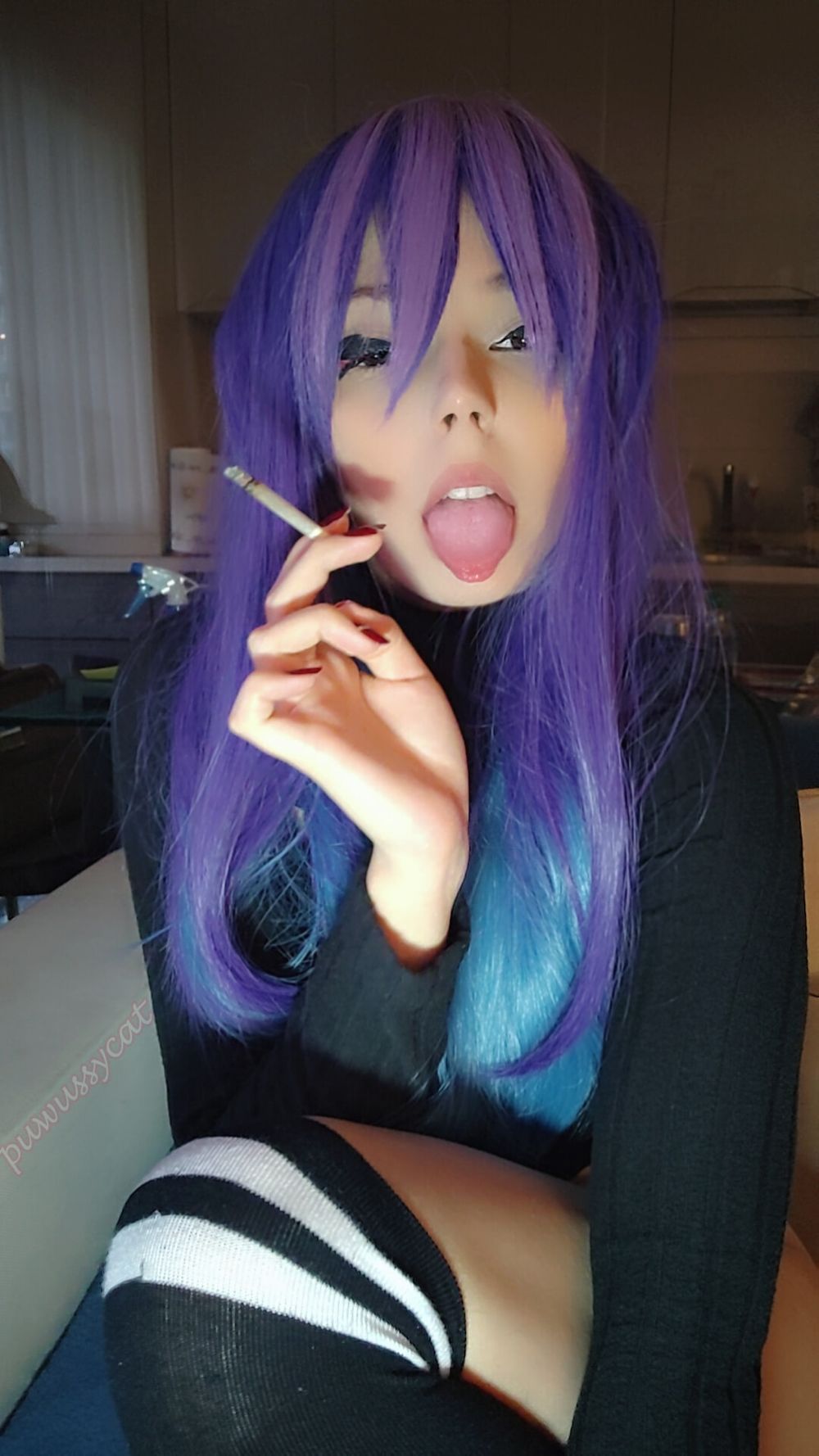 Adorable Egirl Smoking #6