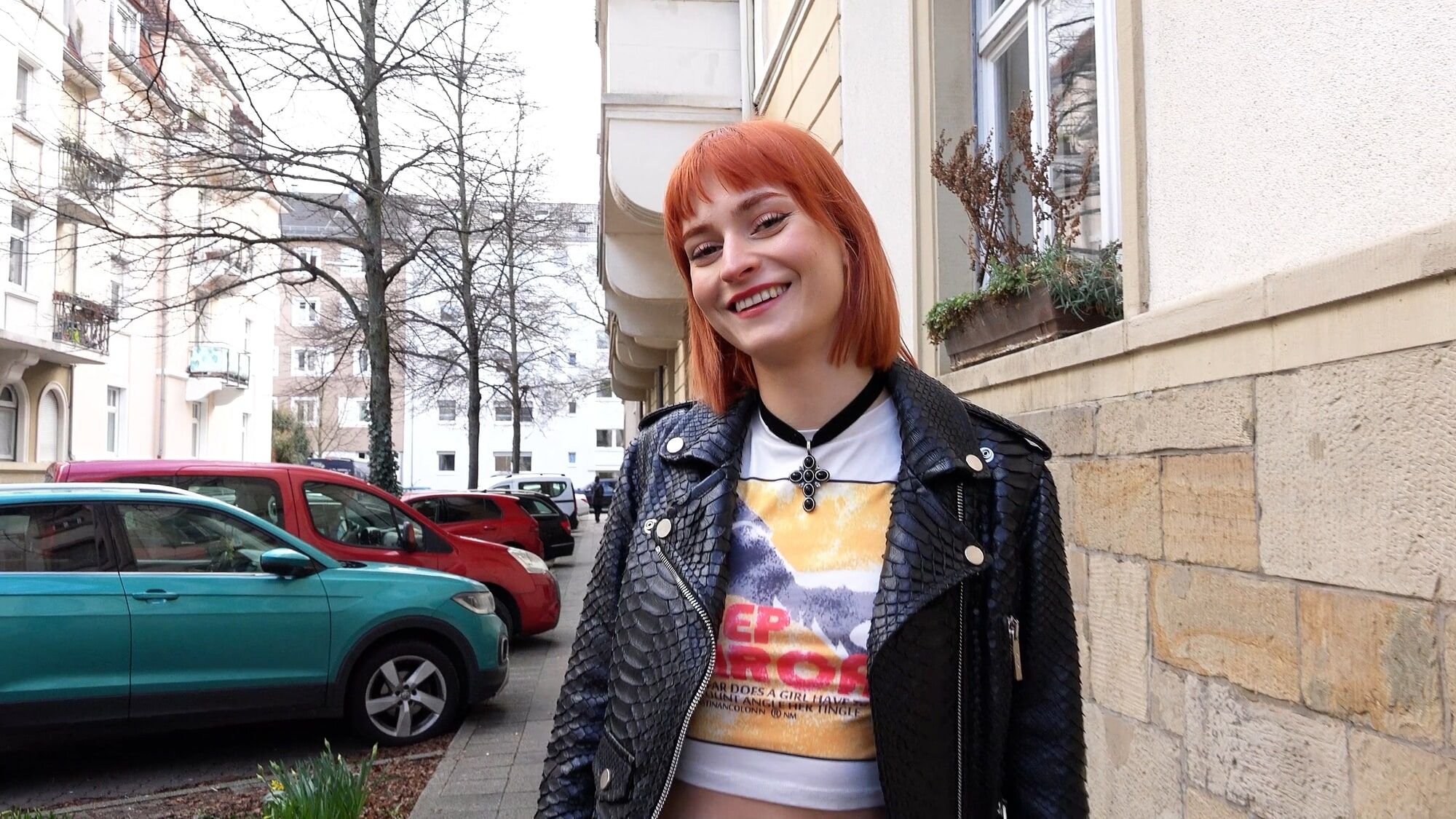 German Skinny Redhead Teen Dolly Dyson at Casting Fuck