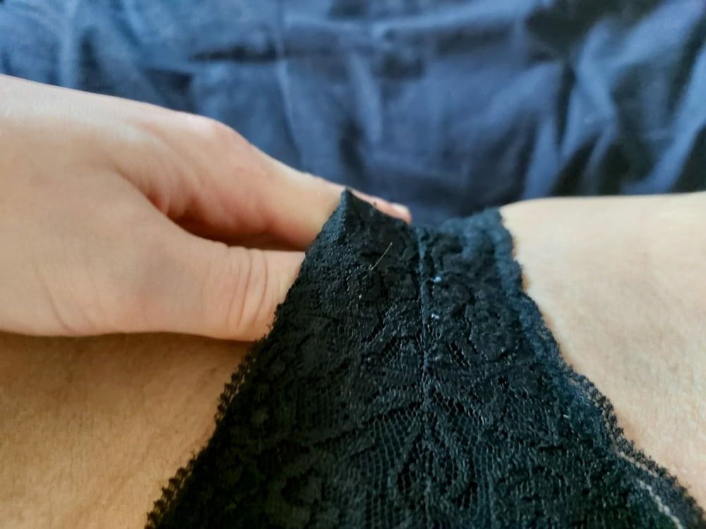 Hot session with my black panties #14