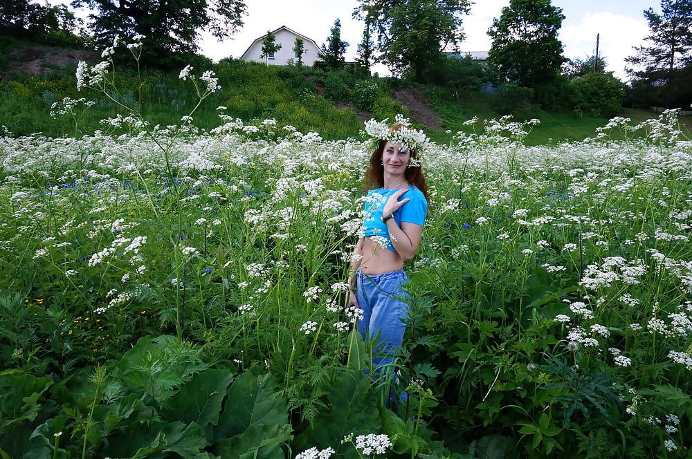 My Wife in White Flowers (near Moscow) #29