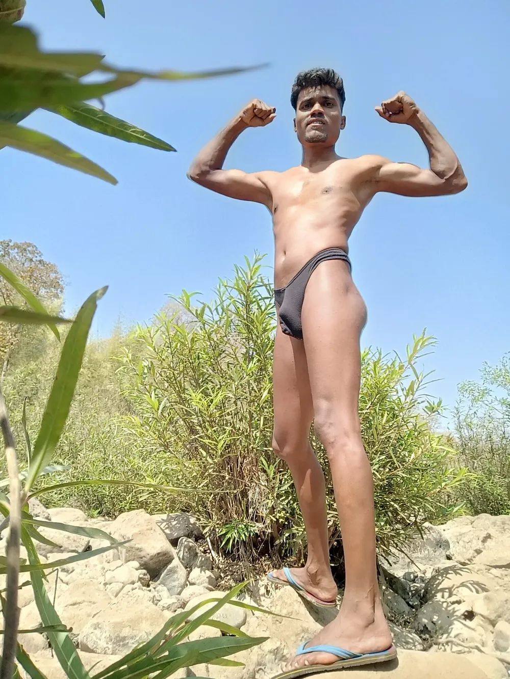 Sanju gamit on river advanture hot and sexy looking in man  #14