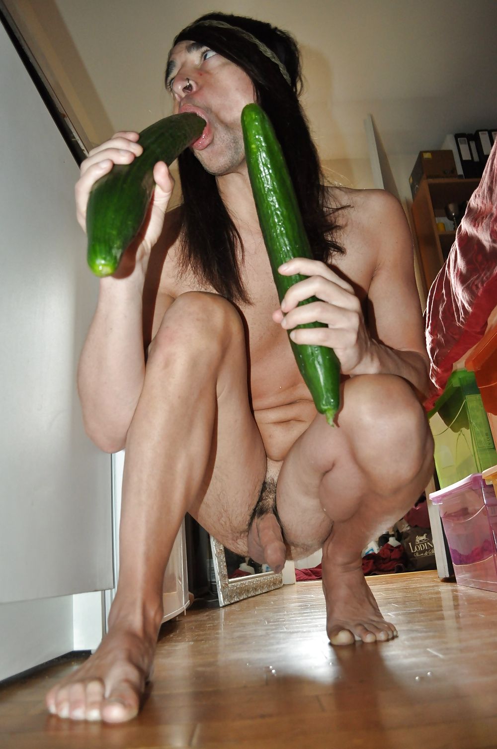 Tygra gets off with two huge cucumbers #24