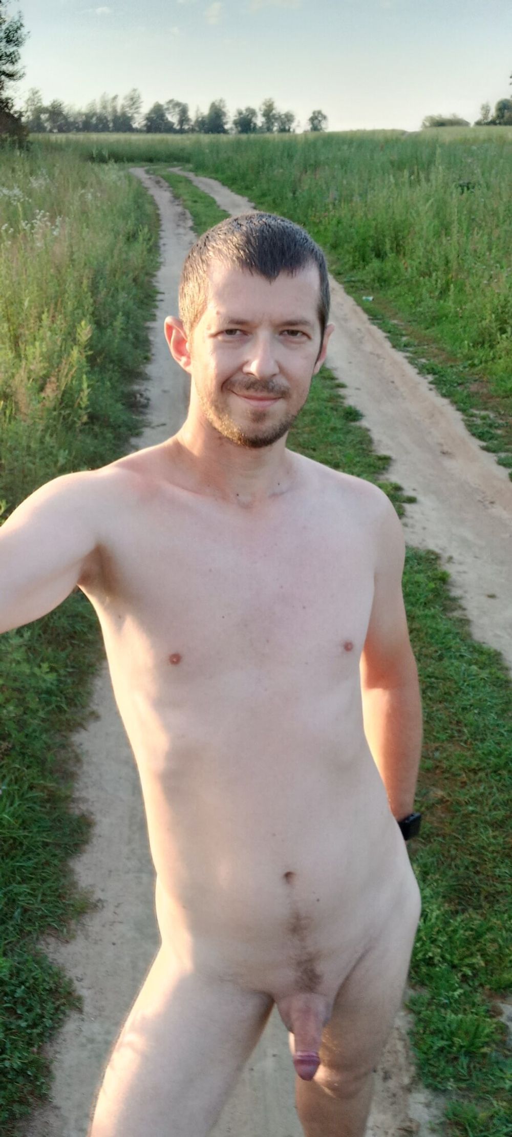 Naked nudist guy in nature #14