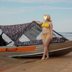 Beach hot blonde