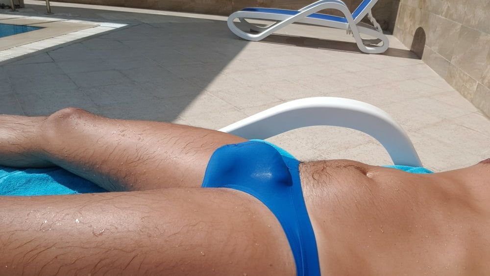  Bulge by the pool in tight speedos #12