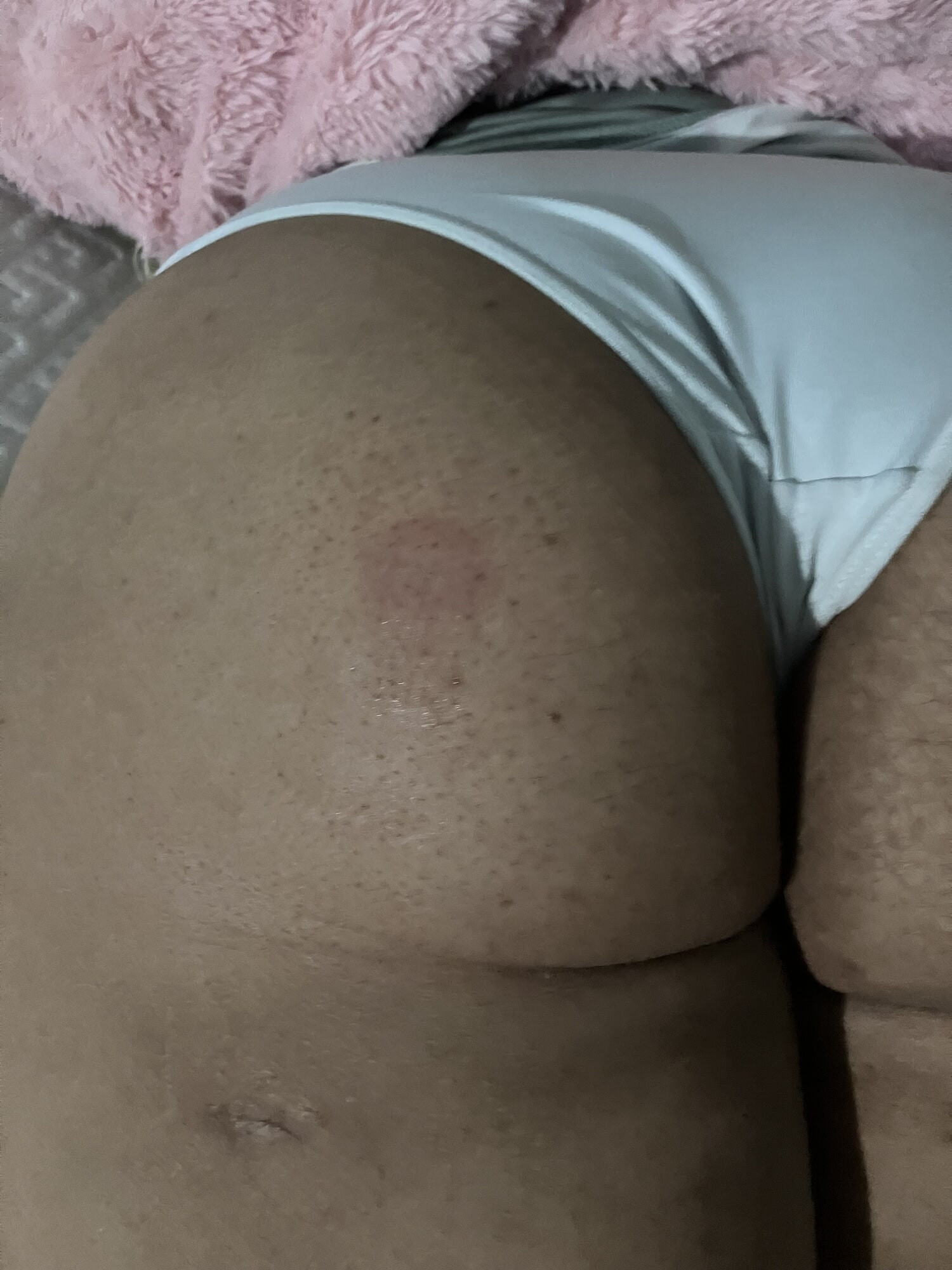 My fat ass in light blue panties 