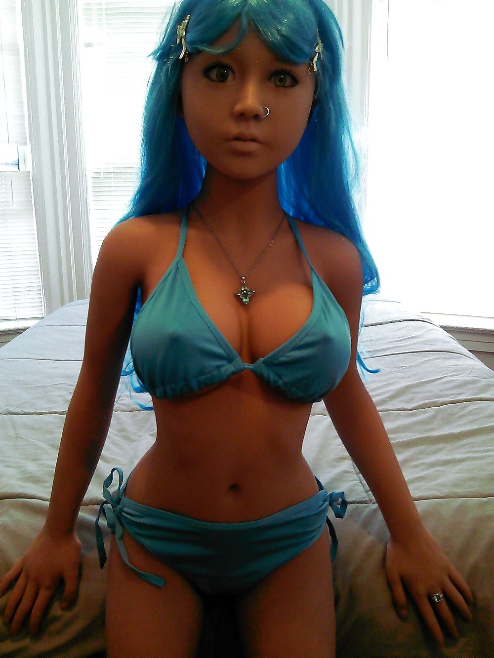 Nina's blue bikini 2 #2