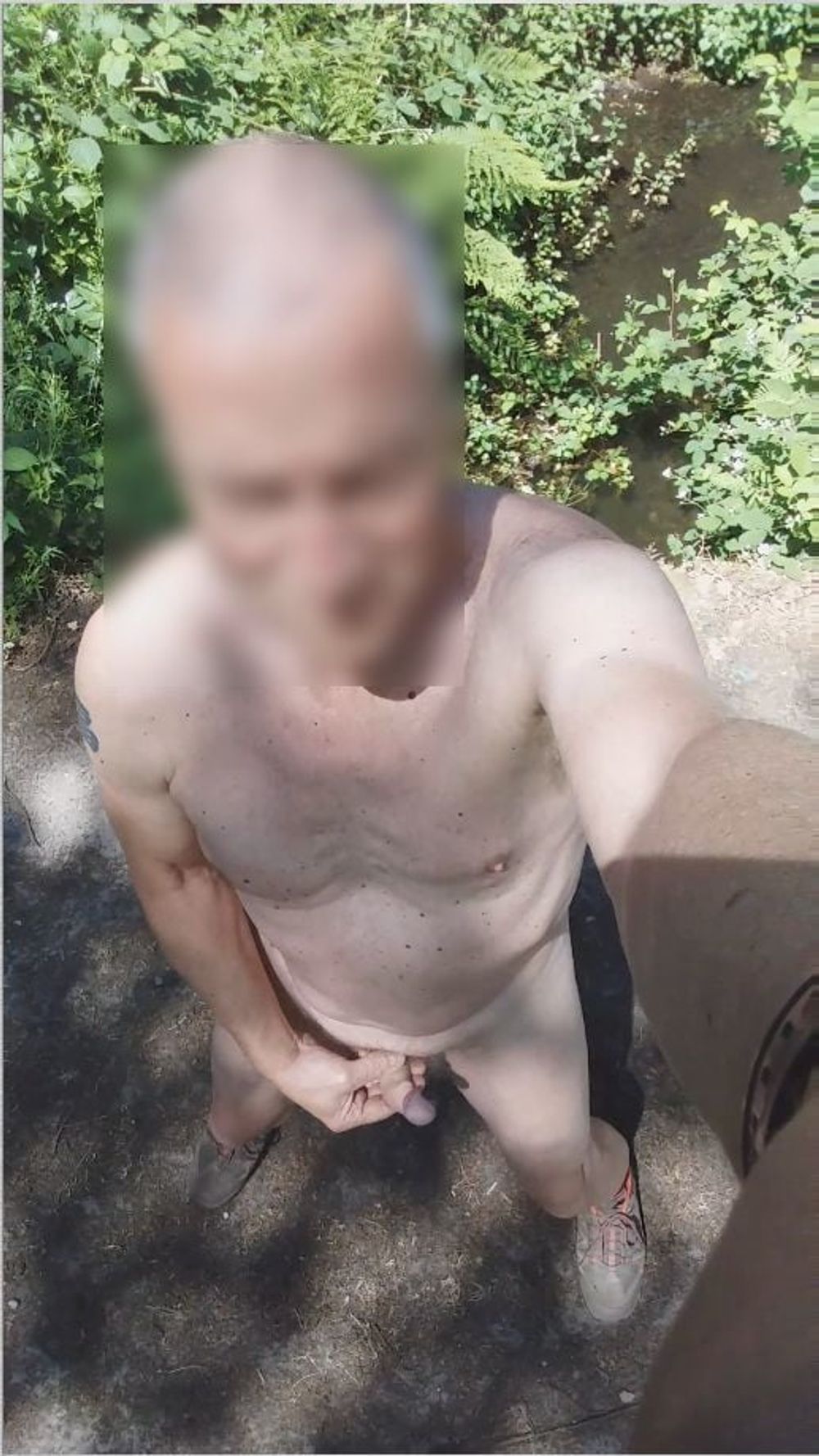 slowmotion public outdoor exhibitionist jerking cumshot #12