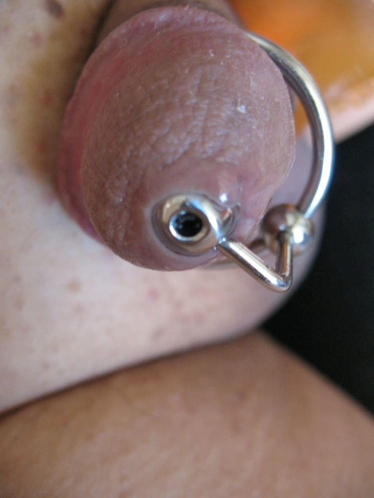 More steel in my cock with glans ring