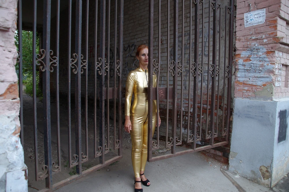 In Golden Spandex in Gate #15