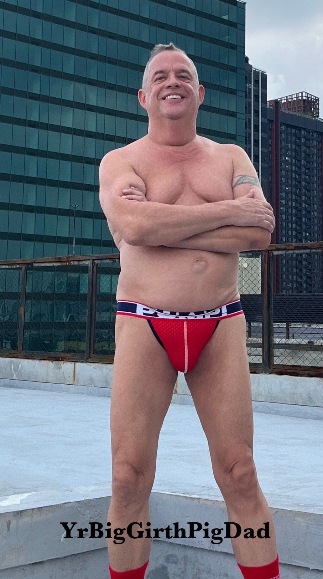 New Jockstrap collection on the roof of my condo. #10
