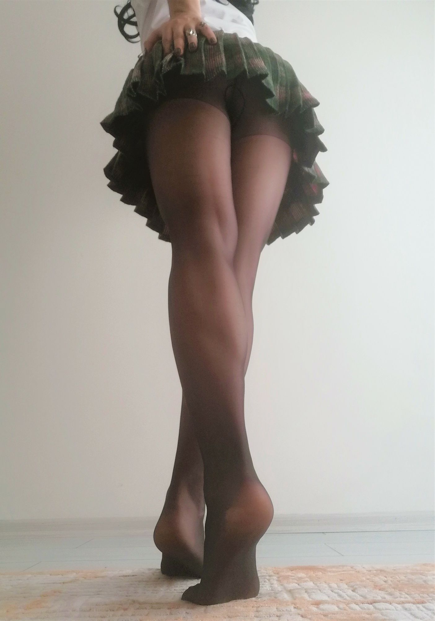 Black Pantyhose & Skirt #23