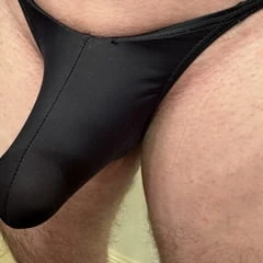 Cock in Black G String